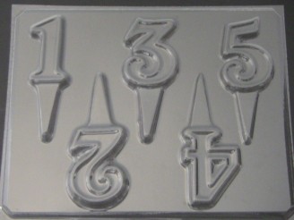 8014 Numbers 1-5 Chocolate Candy Mold